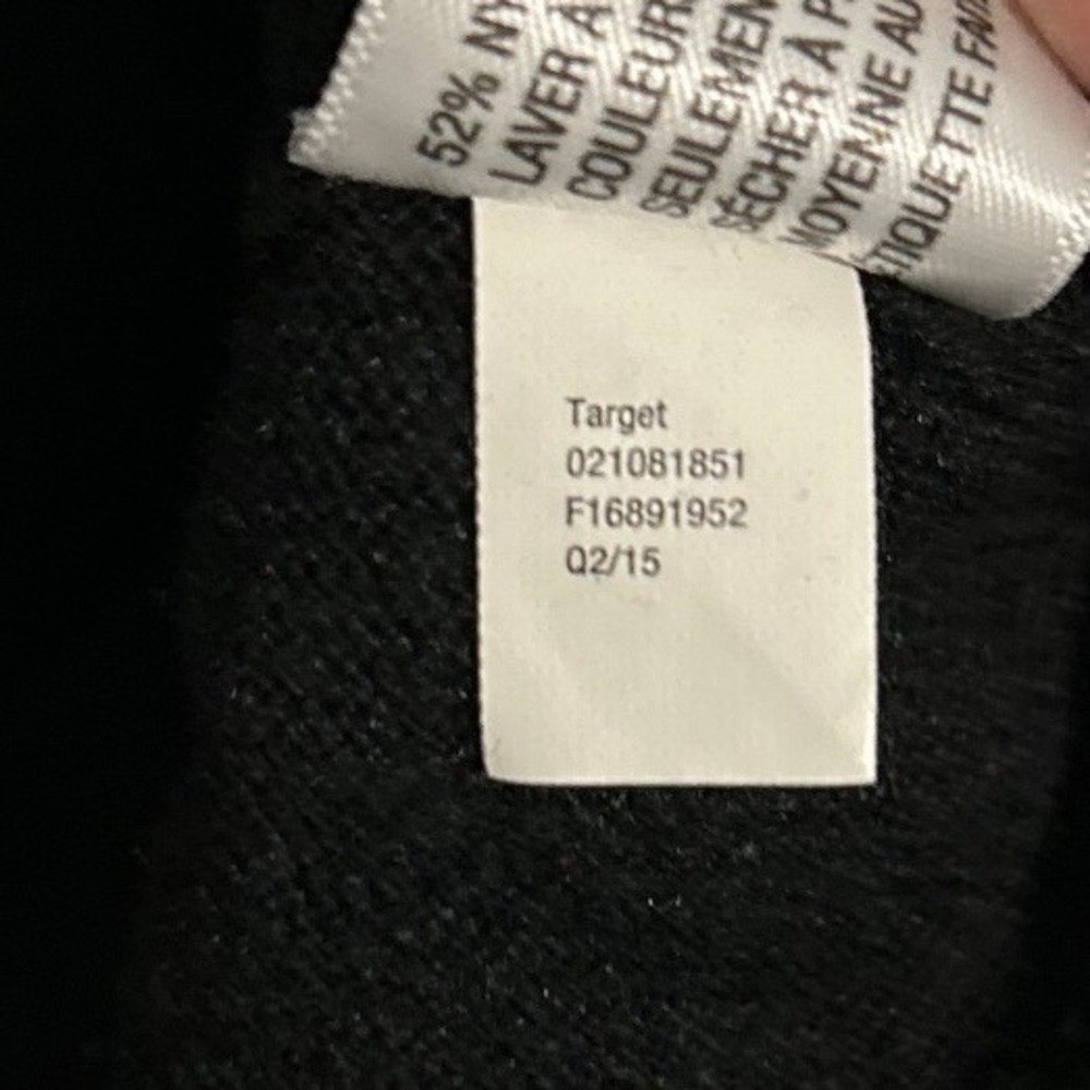 Ava & Viv Lightweight Nylon/Rayon‎ Black V-Neck Sweater Women's Size 3X - Picture 4 of 5